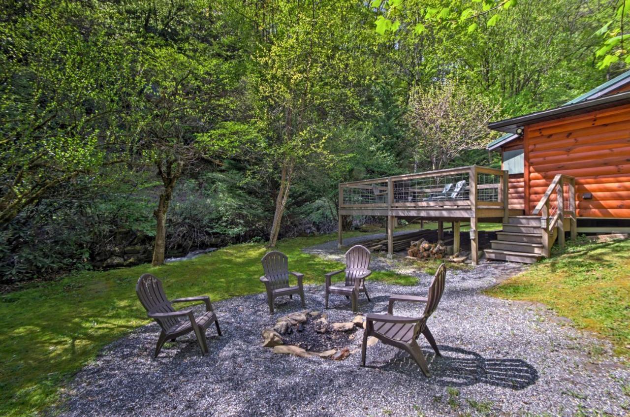 Bryson City Cabin With Fire Pit On Coopers Creek! エクステリア 写真