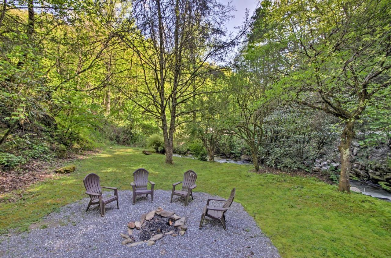 Bryson City Cabin With Fire Pit On Coopers Creek! エクステリア 写真